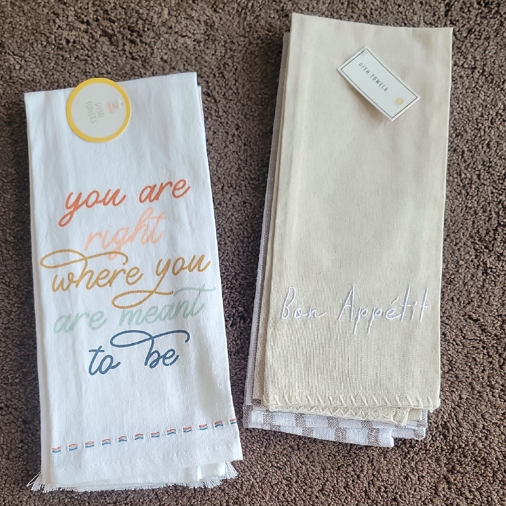 Embroidered Kitchen Towels Set
